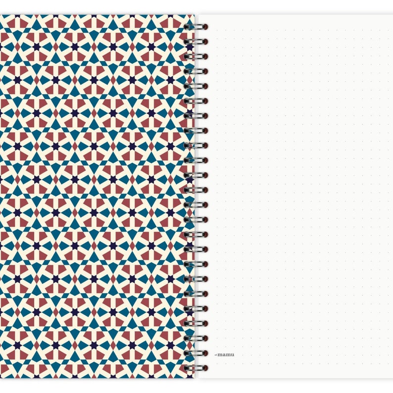 Notizblock A5 Muster Marokko Nr. 7 Notizbuch Notizheft Schreibblock Notizbücher Schreibheft notebook Bild 6