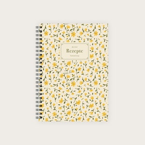 Recipe Book A5 | Boho Floral Nr. 1 | Blank Cookbook To Write Your Own Recipes