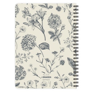 Cuaderno A5 / Estampado de Flores imagen 6