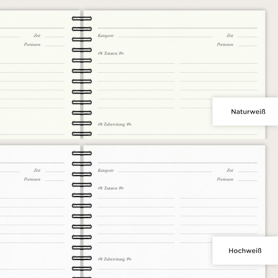 Receptenboek om zelf te schrijven, A5, kookboek, zelf schrijven, 100