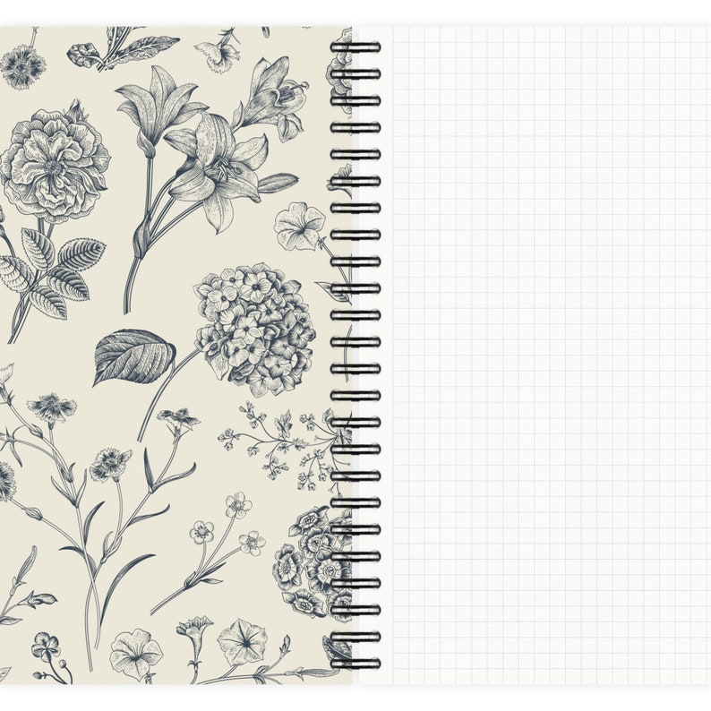 Notebook A5 Flowers Pattern image 3