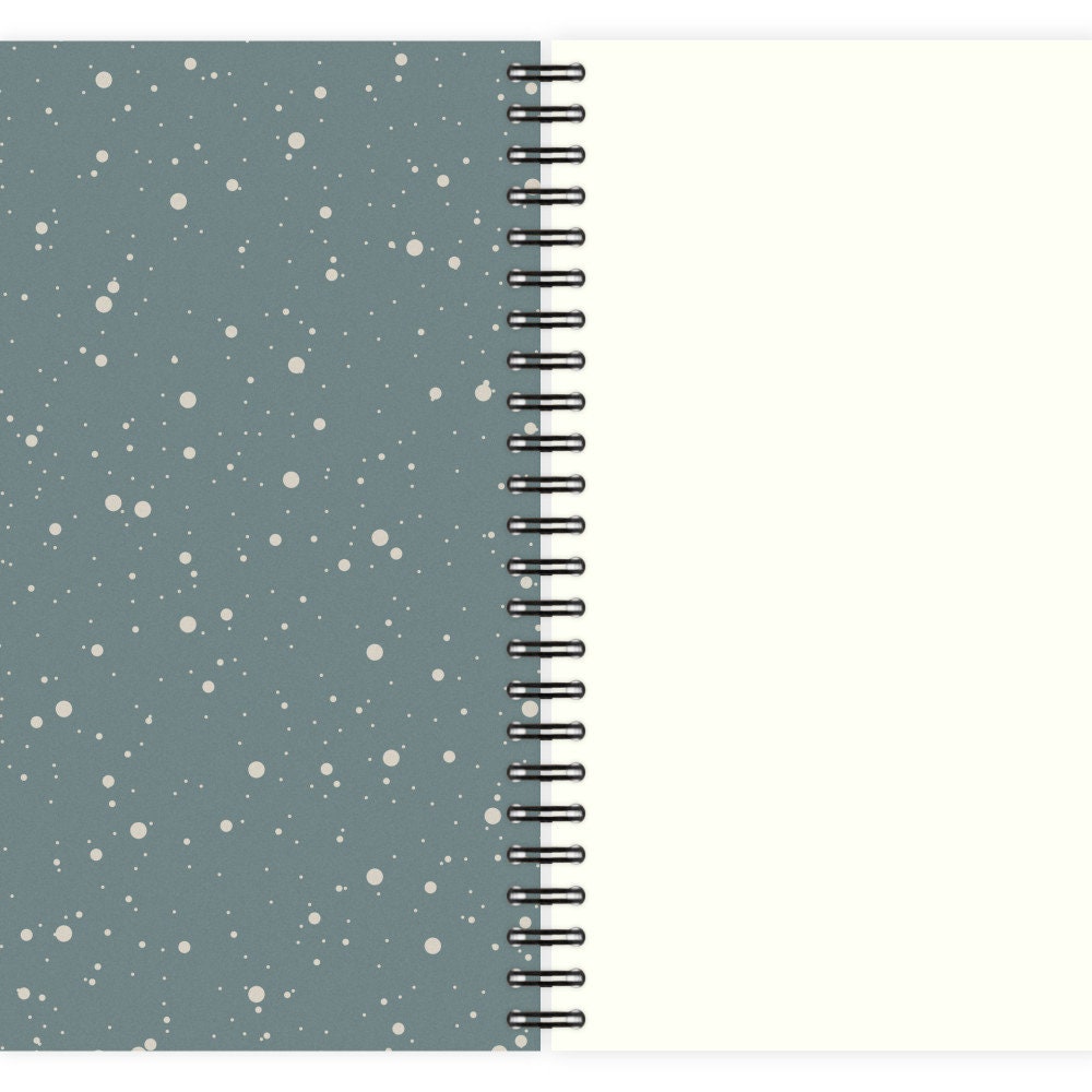 Notebook A5 | Grey Speckles Pattern - Etsy