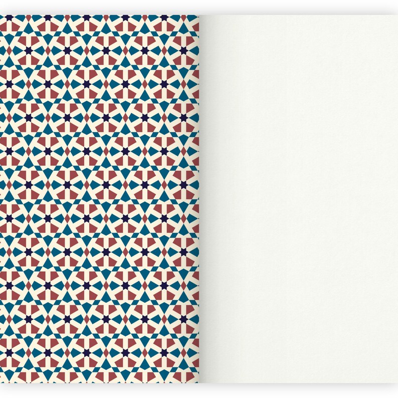 Notebook Stapled A6 Moroccan 7 journal note pad memo image 2