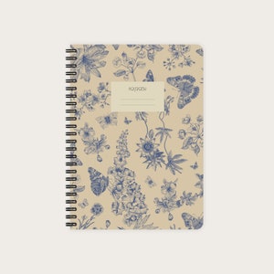 Notebook A5 | Butterflies & Flowers Pattern