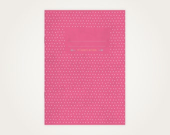 Ordinateur portable agrafé A5 Dots Rose