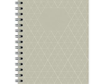 Notebook A6 | Geometrisch patroon nr. 1 | Kangoeroe-groene | organisator | planner | tijdschrift | blocnote