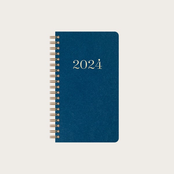 Calendar Small 2024 | Horizontal or Vertical Layout | Ruled or Dot Grid