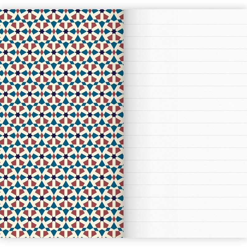 Notebook Stapled A6 Moroccan 7 journal note pad memo image 4