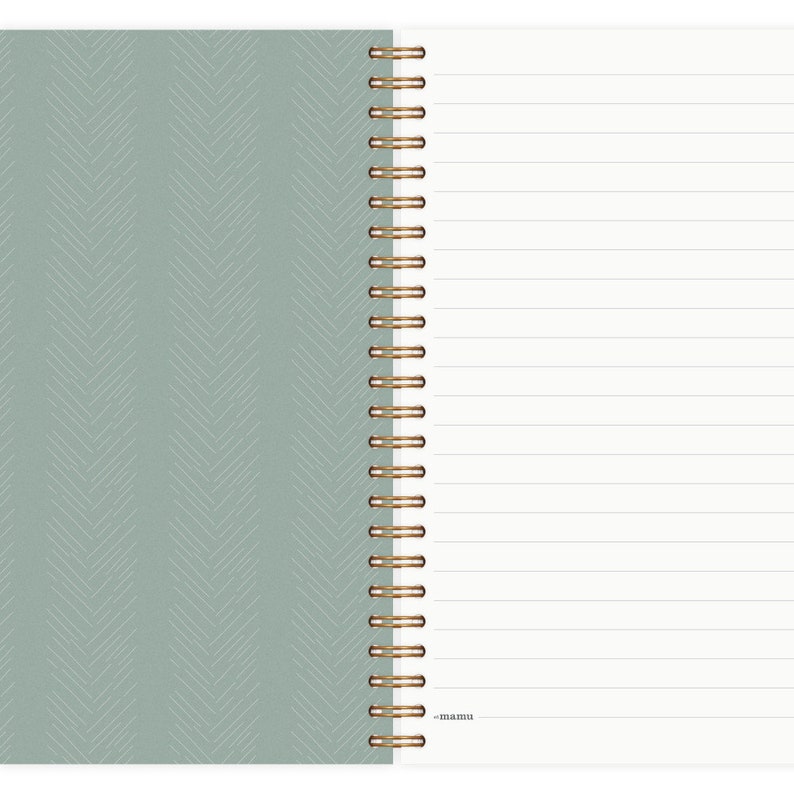 Notizblock A5 Chevrons Tower Grey Notizbuch Notizheft Schreibblock Notizbücher Schreibheft notebook Bild 5