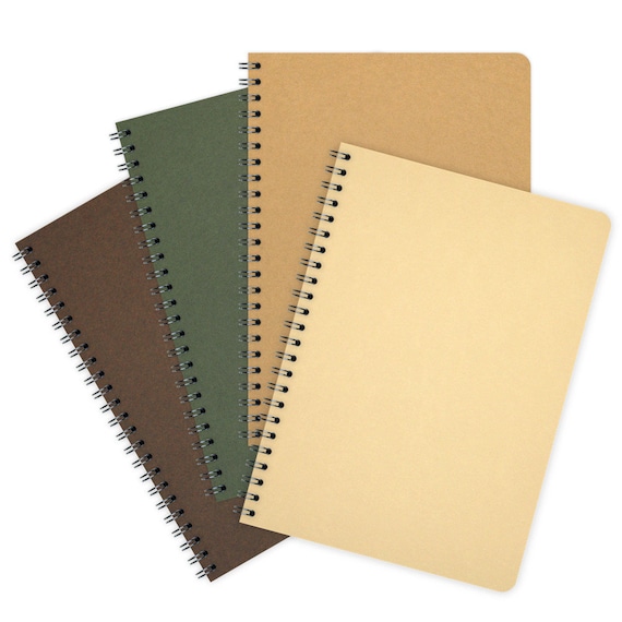 Set of 4 Notebooks DIN A5 | Forest | organizer | planner | spiral bound journal