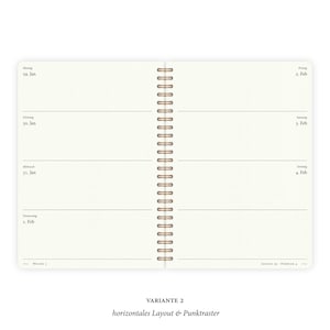 Calendar A5 2024 Horizontal or Vertical Layout Ruled or Dot Grid imagem 5