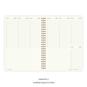 Calendar A5 2024 Horizontal or Vertical Layout Ruled or Dot Grid image 6