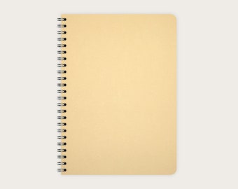 Cuaderno DIN A5 / Color Beige / organizador / agenda / diario encuadernado en espiral