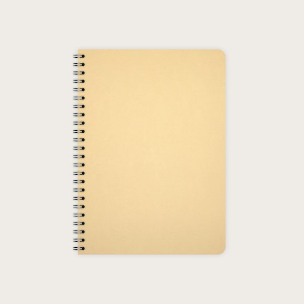 Notizblock DIN A5  | Uni Farbe Beige | | Notizbuch | Notizheft | Schreibblock | Notizbücher | Schreibheft | notebook