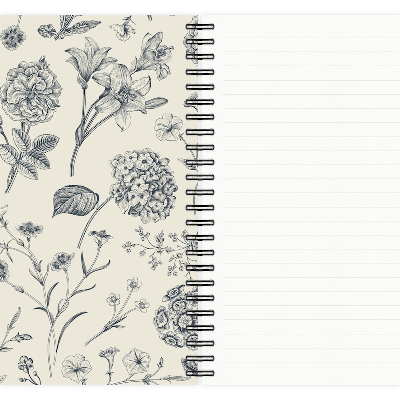 Notebook A5 Flowers Pattern imagem 4