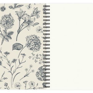 Cuaderno A5 / Estampado de Flores imagen 2