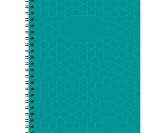 Cuaderno A5 - Patrón Geométrico No. 2 / Persa-Verde