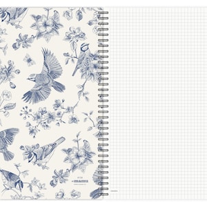 Set of 2 Notebooks A4 Flowers & Birds journal note pad image 4