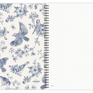 2er-Set Notizblöcke Flowers & Birds A4 Notizbuch Notizheft Schreibblock Schreibheft notebook Bild 6