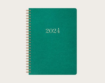 Calendar A5 2024 | Horizontal or Vertical Layout | Ruled or Dot Grid