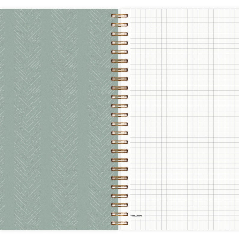 Notizblock A5 Chevrons Tower Grey Notizbuch Notizheft Schreibblock Notizbücher Schreibheft notebook Bild 4