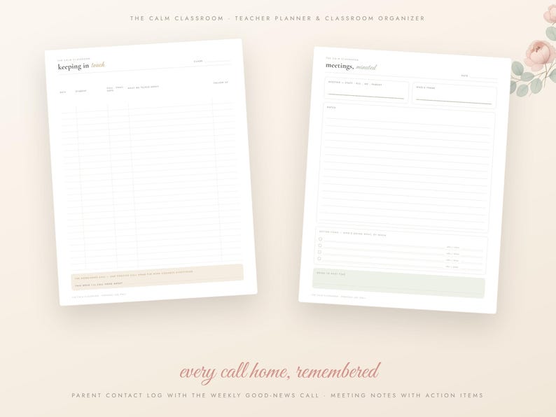 Teacher Planner Printable, Undated Lesson Planner, Grade Tracker, Attendance Sheet, Seating Chart, Sub Plans, Back to School, A4 Letter PDF imagen 6