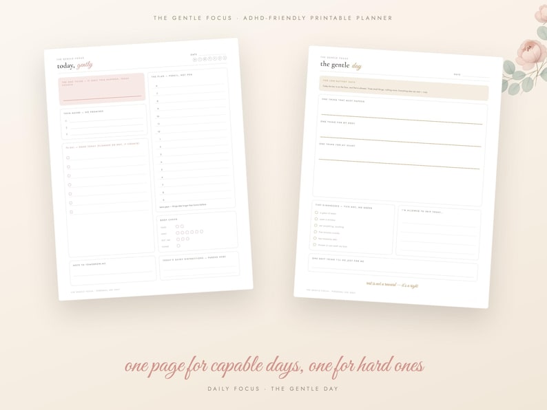 ADHD planner afdrukbare bundel, ongedateerde dagelijkse planner volwassen ADHD, dopaminemenu, hersendump, gewoontetracker, routines, A4-brief-pdf afbeelding 3