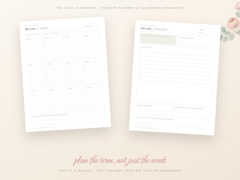 Teacher Planner Printable, Undated Lesson Planner, Grade Tracker, Attendance Sheet, Seating Chart, Sub Plans, Back to School, A4 Letter PDF imagen 7