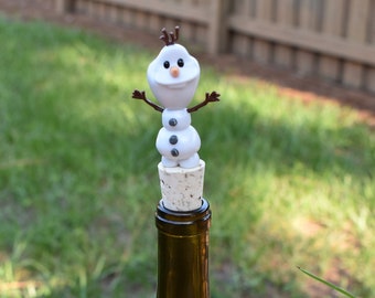 Snowman Olaf Wine Bottle Stopper Disney Frozen Snowman