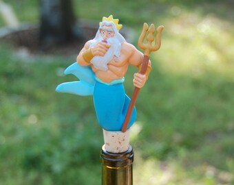 King Triton Wine Bottle Stopper Disney The Little Mermaid
