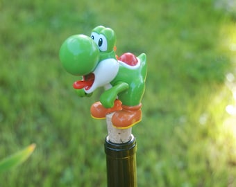 Yoshi Wine Bottle Stopper Super Mario Brothers Dinosaur