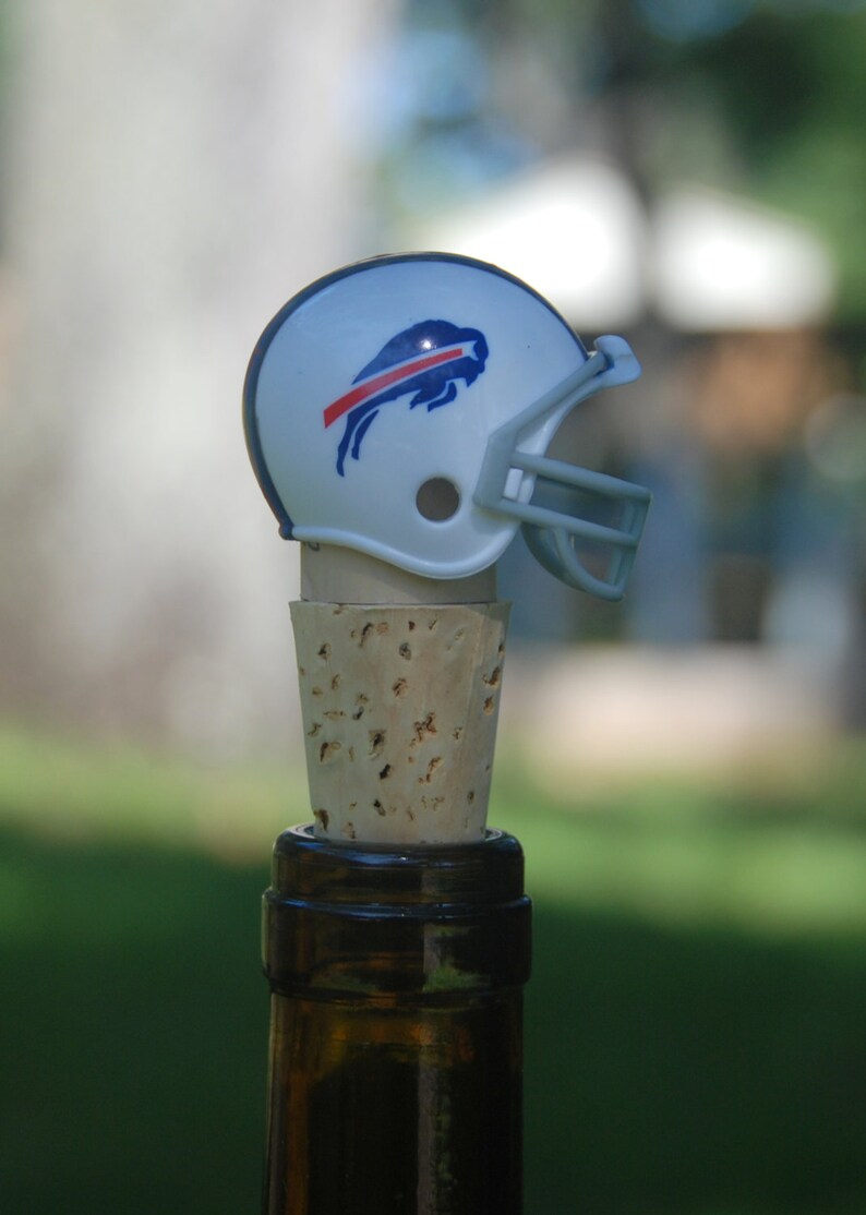 Buffalo Bills Wine Bottle Stopper Football Helmet Etsy