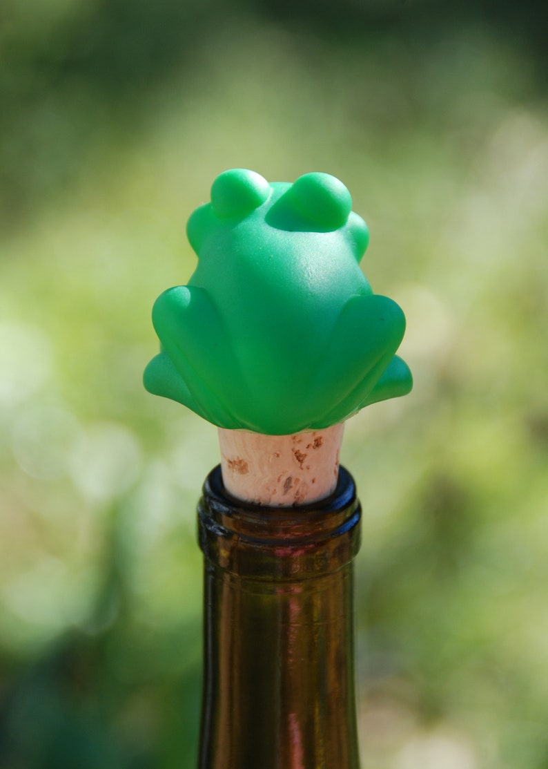 Frog Wine Bottle Stopper Etsy