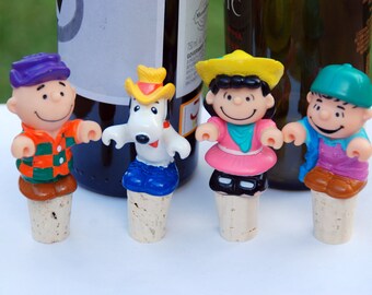 Peanuts Wine Bottle Stopper Snoopy Charlie Brown Lucy Linus