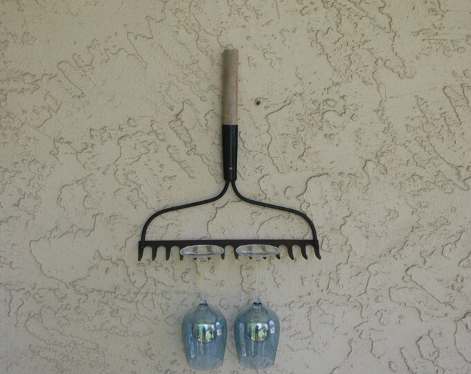 Rake Head Wine Glass Holder / Jewelry necklace Holder Etsy