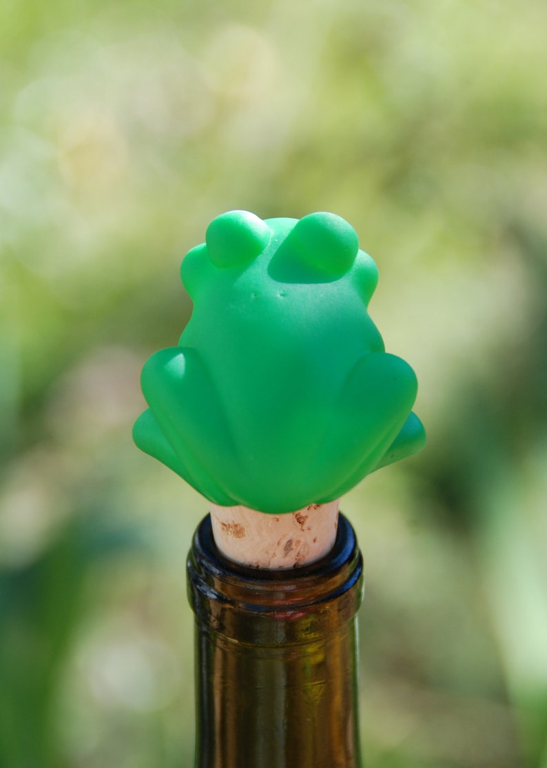 Frog Wine Bottle Stopper Etsy