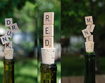 Scrabble Wine Bottle Stopper