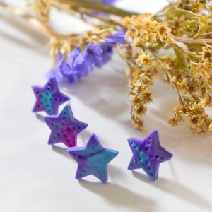 Starfish Polymer Clay Stud Earrings