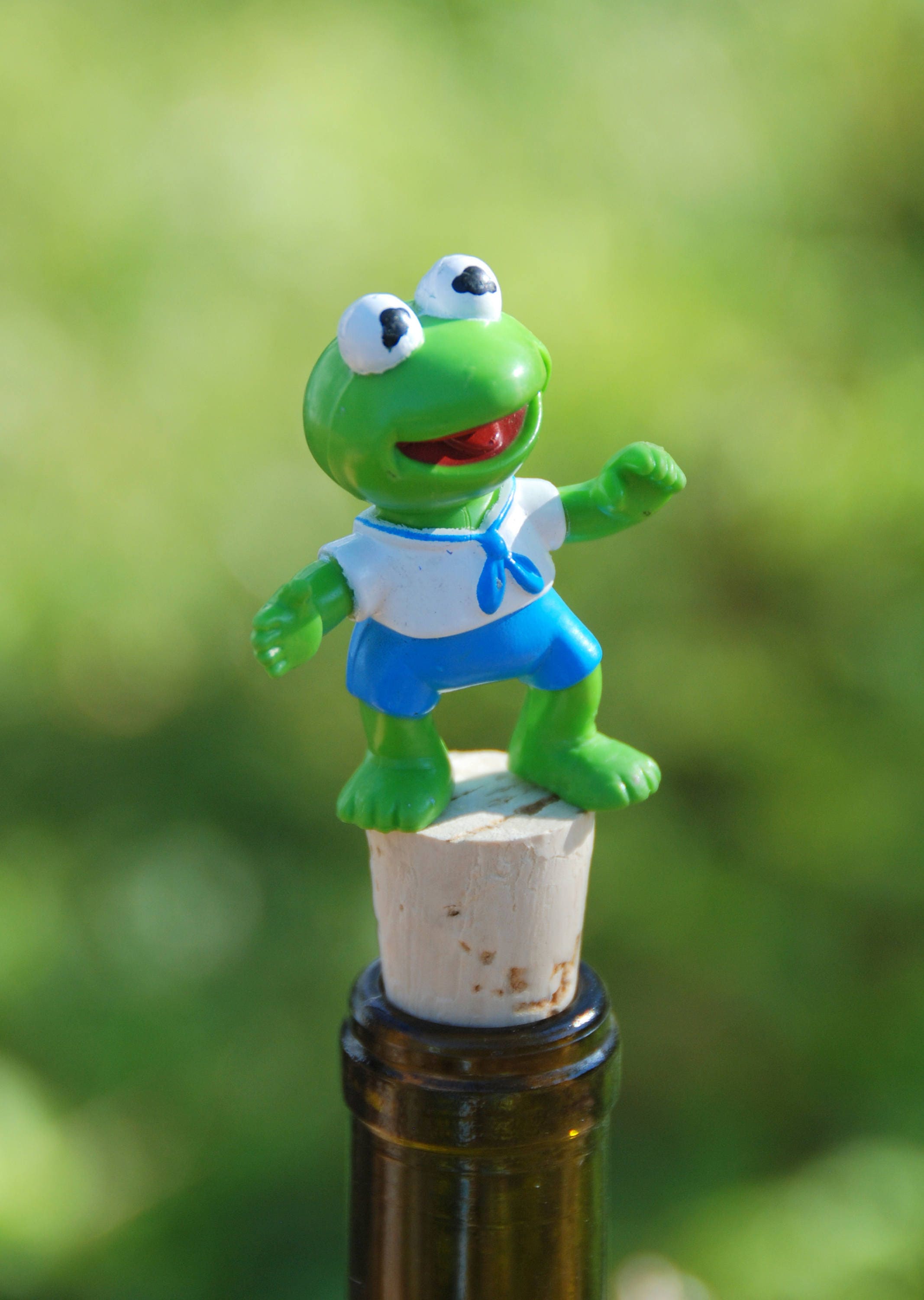 Kermit the Frog Wine Bottle Stopper Baby Etsy