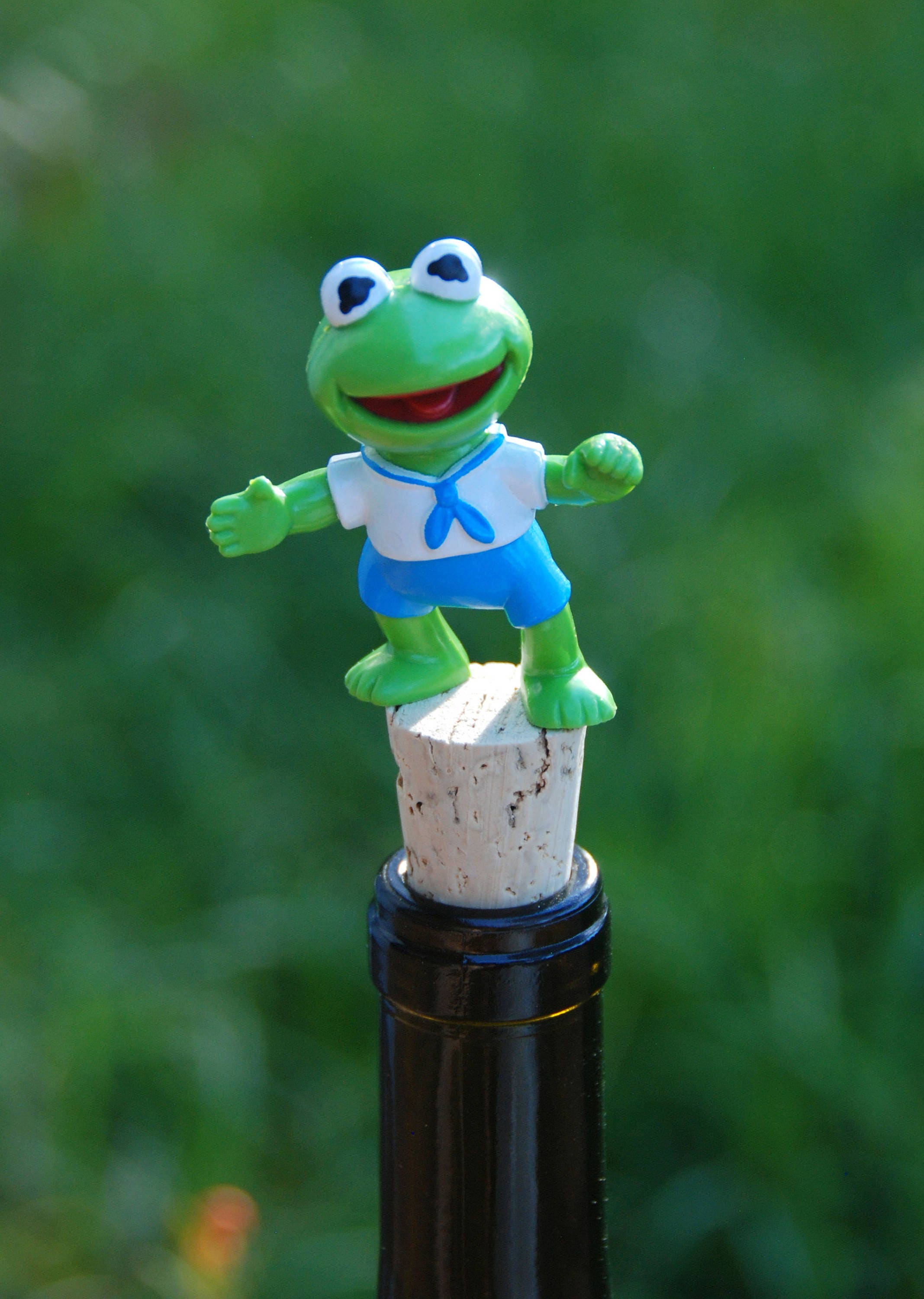 Kermit the Frog Wine Bottle Stopper Baby Etsy
