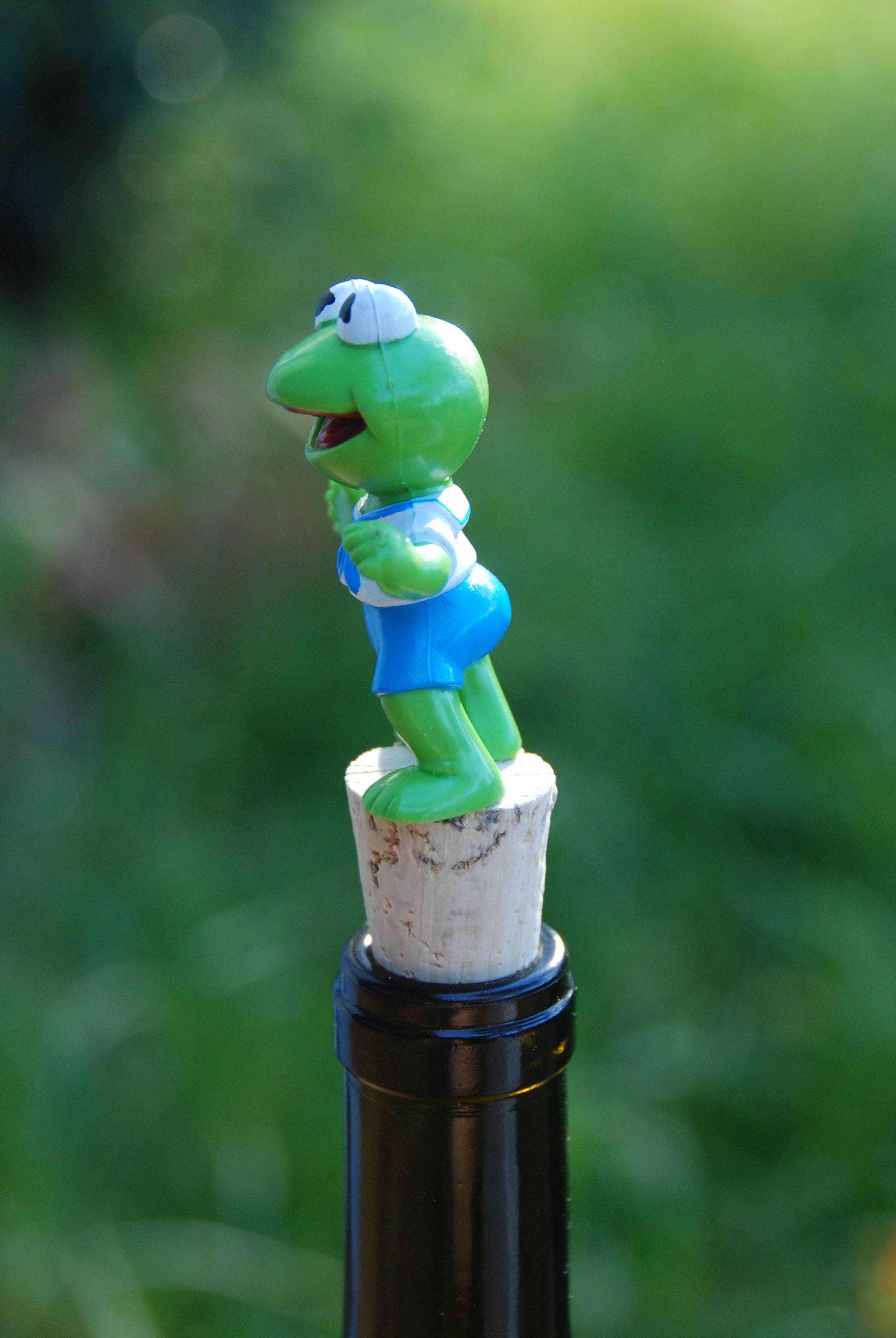 Kermit the Frog Wine Bottle Stopper Baby Etsy