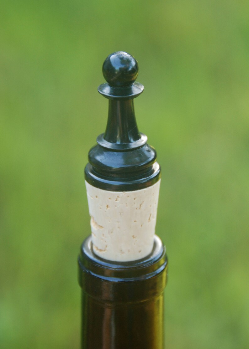 Chess Piece Wine Bottle Stopper Game Piece Knight Queen Etsy