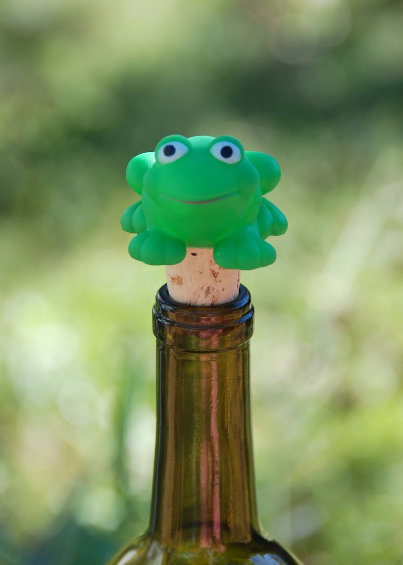 Frog Wine Bottle Stopper Etsy