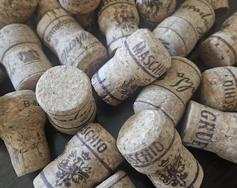 25 Champagne Corks, Recycled Craft Supplies, DIY Wedding Decor, Home Decor