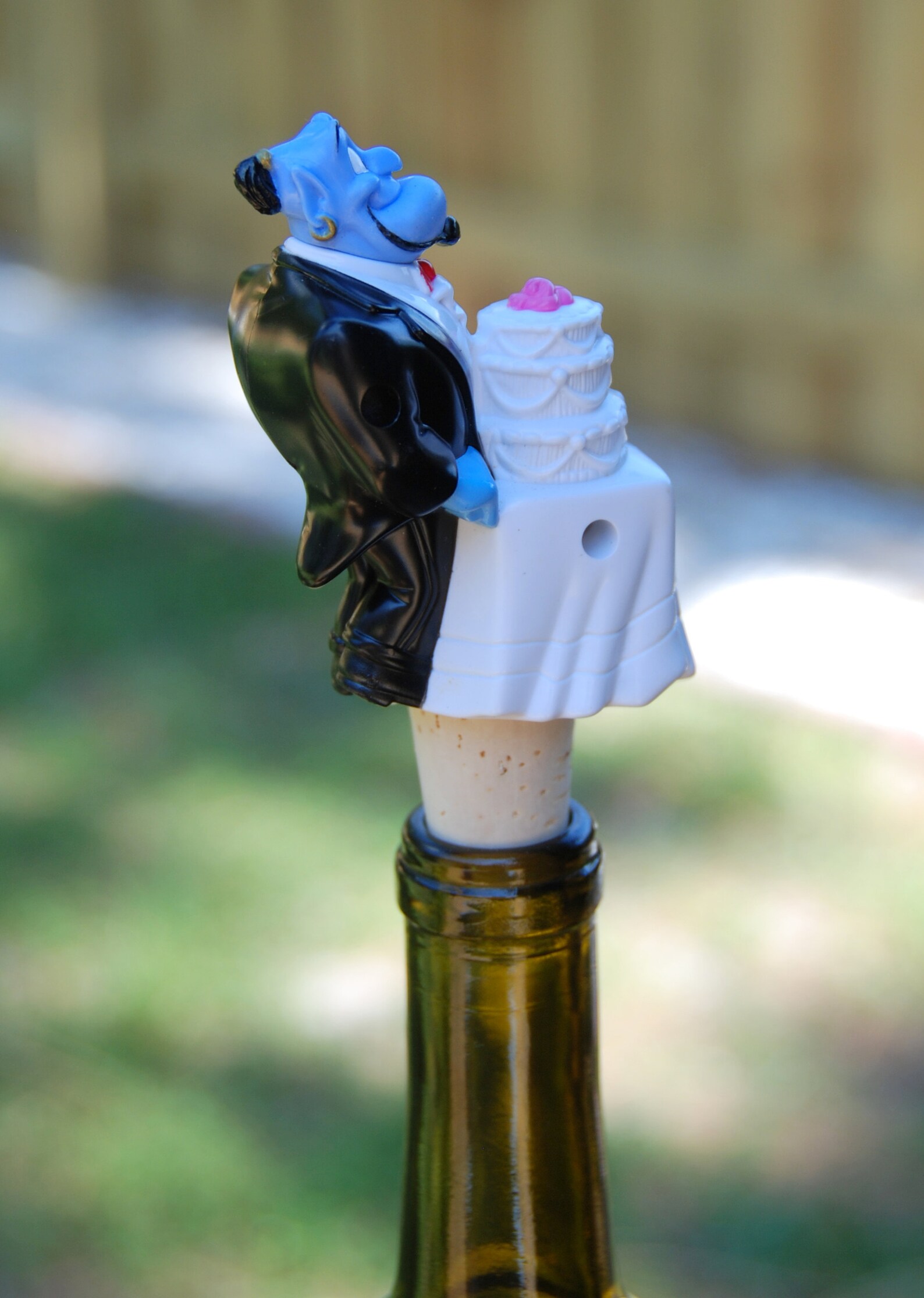 Genie Wine Bottle Stopper Disney Aladdin Wedding Cake Etsy