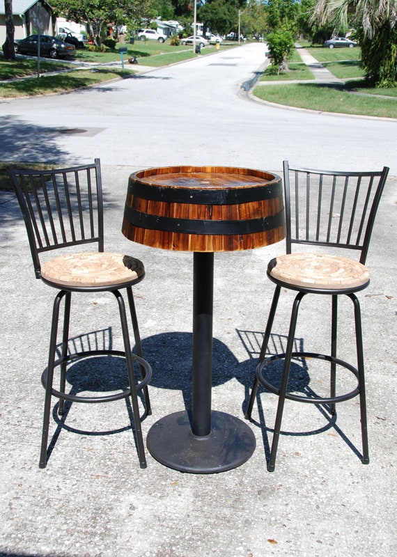 Wine Cork Bistro Set Bar Stool And Table Ooak Pick Up Etsy