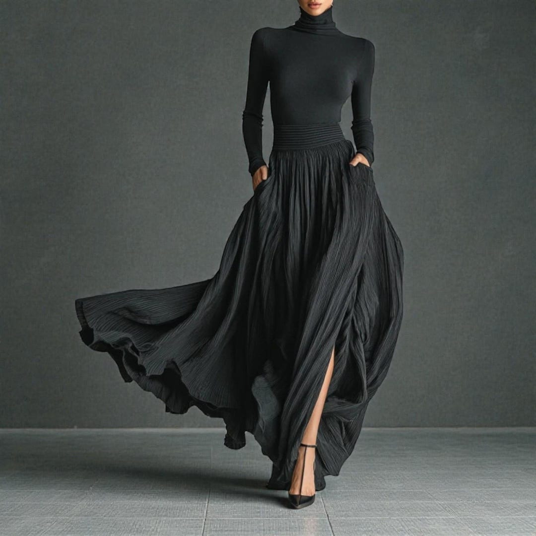 floor length dress Women's Virelle Pleated Asymmetric Neck Organza S/M Lilo & Stitch : Summer Cocktail Dresses Size:US 16P