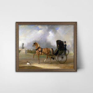 Victorian Horse Carriage Print: English Country Art (Digital Download)