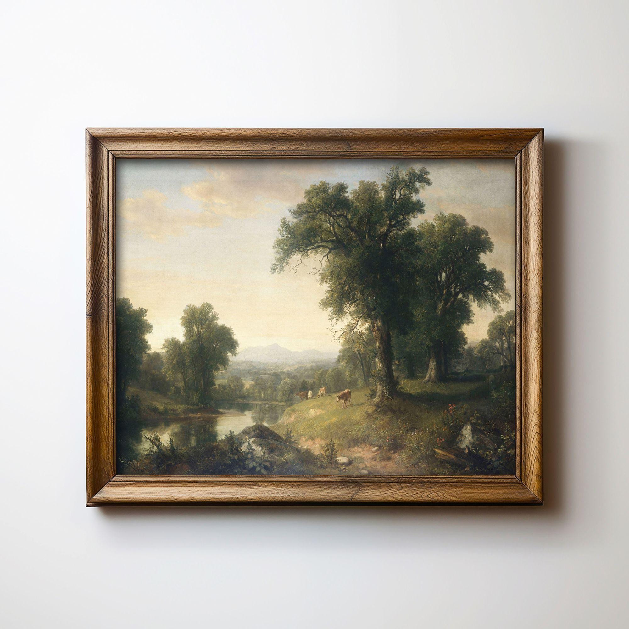 田園風景 ハドソン川派の絵画 - ハドソン渓谷の風景画 · デジタル