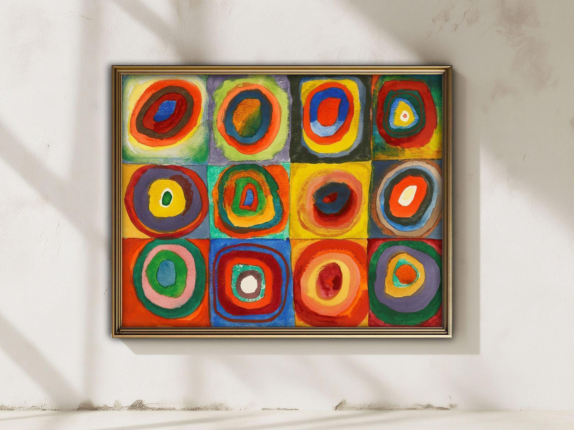 Color Study — Wassily Kandinsky, 1913. Red Abstract Art Print
